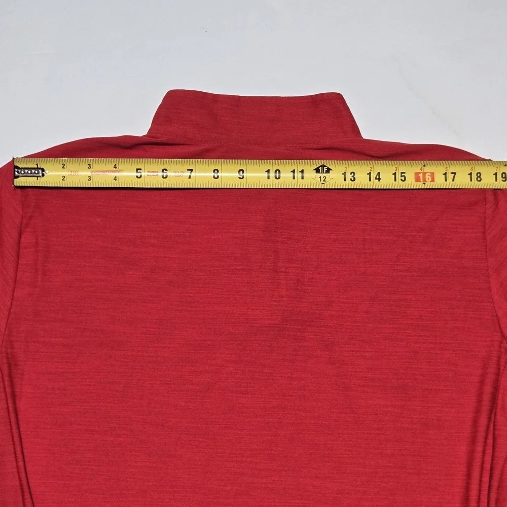 Nike Dri-FIT 1/4 Zip Pullover Mens Large Red Long Sleeve Athletic Running Top